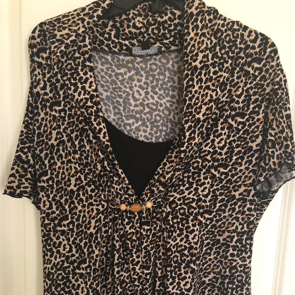 Leopard print blouse
